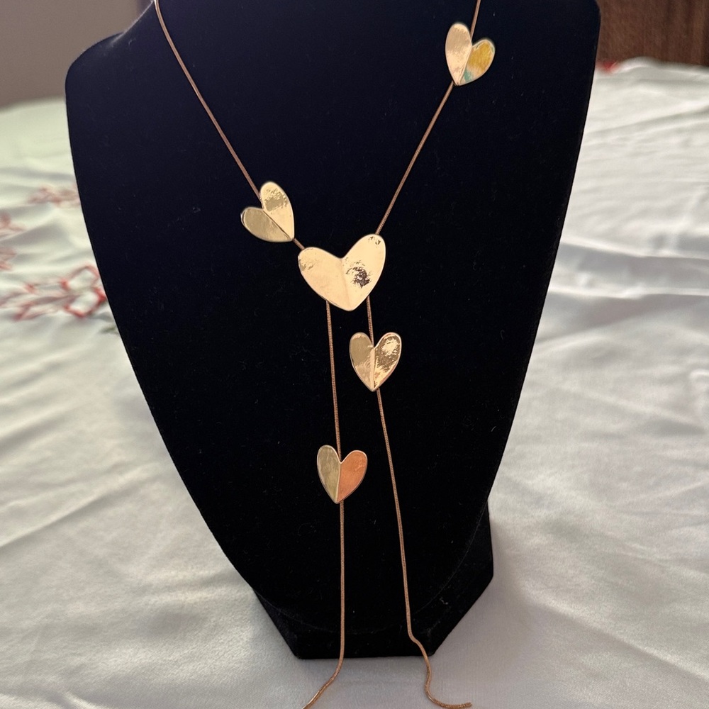 Gold Heart Pendant Necklace